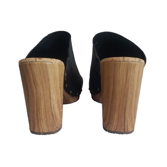 Kork Ease Women's Size 10M Danika Clogs Black Studded Mule Peep Open Toe Sandals - Picture 7 of 11